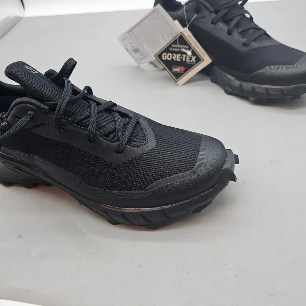 Salomon Alphacross 5 Gore-Tex Mens Trail Running Shoes Black 473075 Size 7.5